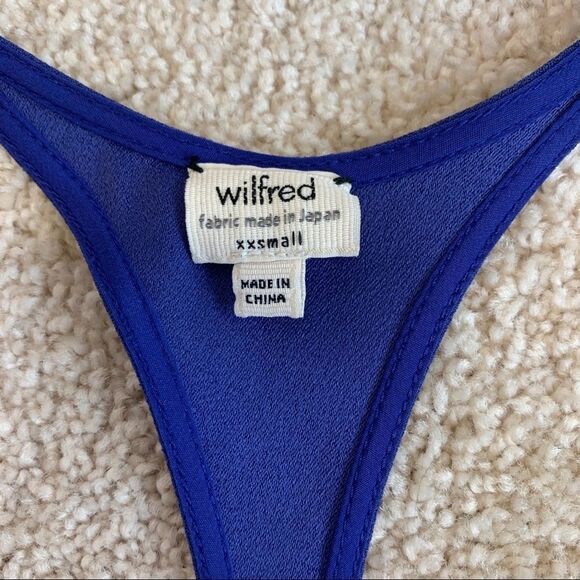 ARITZIA Wilfred blue sleeveless dress Sz XXS - Picture 11 of 15